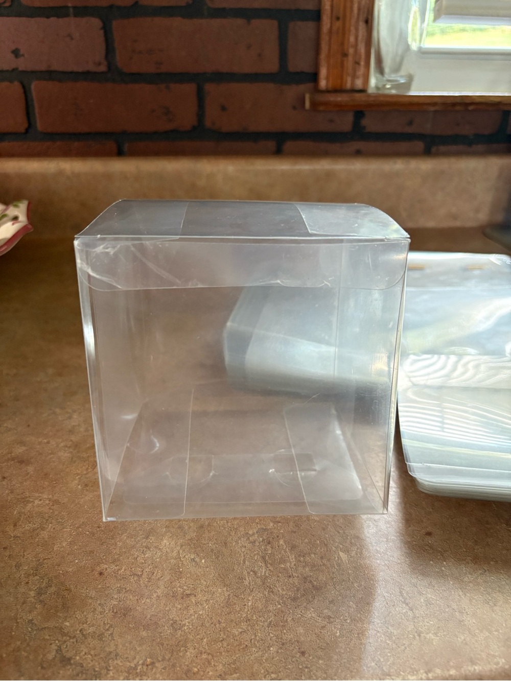 4x4x4 gift, cake, pastry, ornament clear box. Package of 30